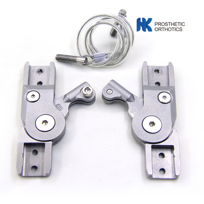 Articolo del ginocchio di blocco svizzero per ortosi di alluminio 7075 larghezza 19 mm Cavo controllato
