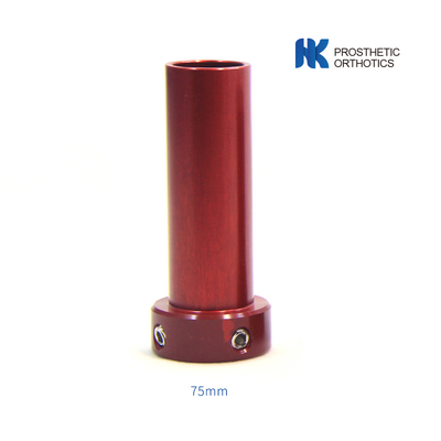 Adattatore a pilastro corto in alluminio certificato CE Lunghezza 75 mm Diametro 22 mm