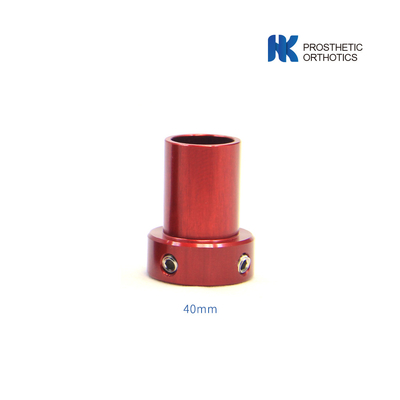 Adaptatore a pilone corto di alluminio per protesi pediatriche Lunghezza 40 mm Diametro 22 mm