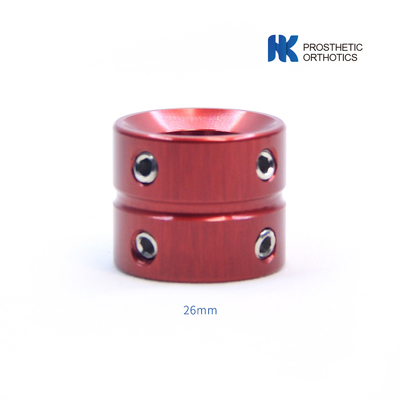 Adattatore di doppia testa in alluminio per protesi pediatriche Lunghezza 26 mm