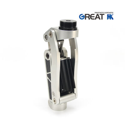 Protesi a blocco geometrico pneumatico per ginocchio con connettore a filo M36